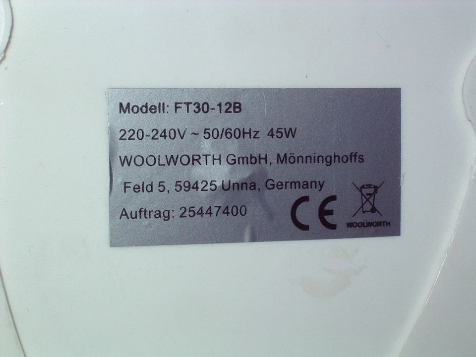 Tischventilator Ventilator Lüfter Luftkühler Windmaschine 34 cm in Koblenz