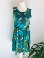 Hippie Kleid Blumen grün blau Strandkleid knielang 40 42 Hessen - Pohlheim Vorschau