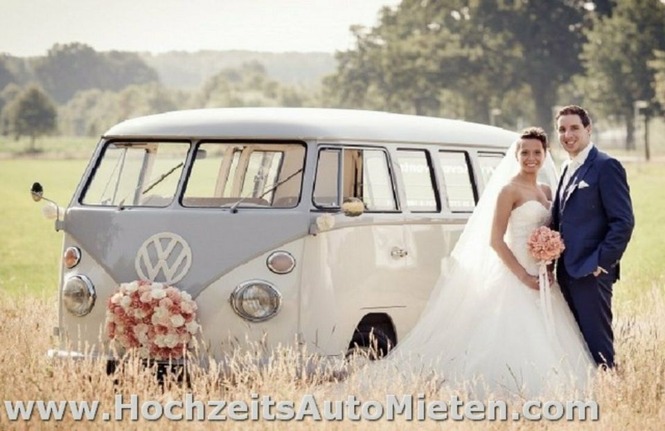 Hochzeitsauto Oldtimer Bulli T1 Bus Mieten oder VW T2 Gutschein in Raesfeld