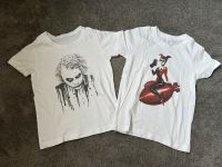 T-Shirt Set Joker & Harley Quinn weiß Gr. 116 Sachsen-Anhalt - Halle Vorschau