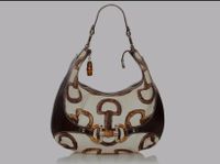 Gucci White Bamboo Horsebit Amalfi Hobo Brown Weis Bayern - Bamberg Vorschau