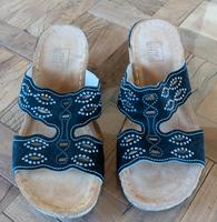 Schwarze Sandalen in Größe 39 Hessen - Hanau Vorschau