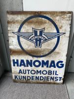 Emailleschild Hanomag Automobil Kundendienst im "Fundzustand" Hamburg-Nord - Hamburg Uhlenhorst Vorschau