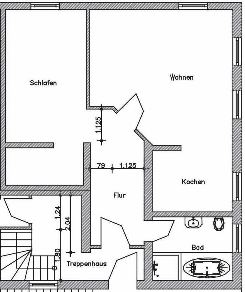 Top renovierte 2 Zimmer, Küche, Badwohnung in Gudensberg zu verkaufen in Gudensberg