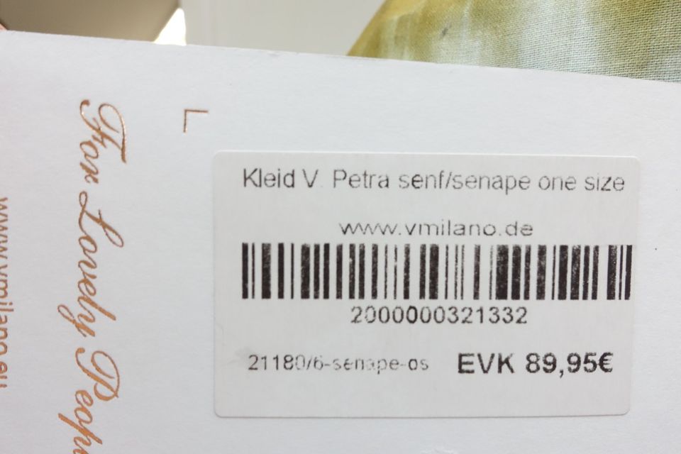 V-Milano Kleid, 100% Baumwolle, NEU mit Etikett in Weilheim