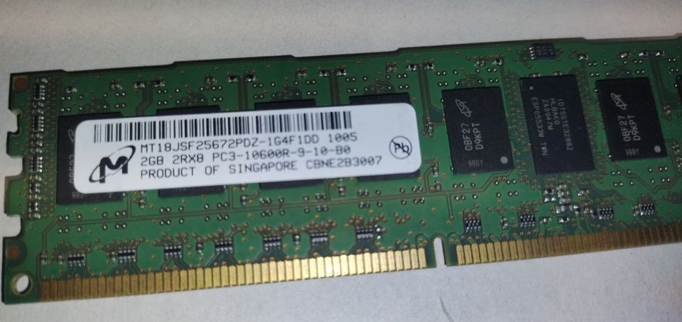 Server DDR3 ECC RAM 54GB PC3-10600R in Wilster