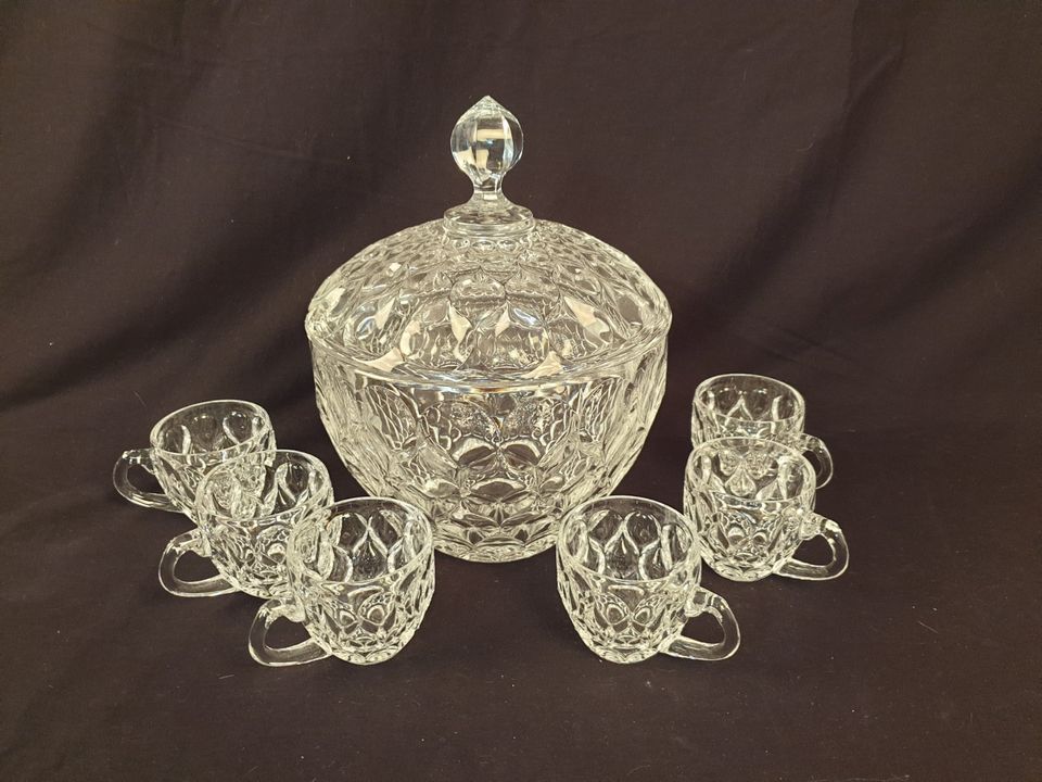 Vintage Bowle Set 8 Teile in Heusweiler