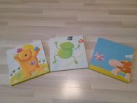 Kinderbilder auf Leinwand IKEA Bär, Frosch und Schildkröte Baden-Württemberg - Warthausen Vorschau