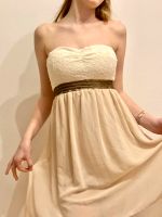 Minikleid Party Abi Ball elegant gold beige Italy chic Bandeau Bayern - Heroldsberg Vorschau