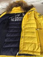 Winterjacke Superdry gelb / blau - neuwertig Saarland - Saarlouis Vorschau