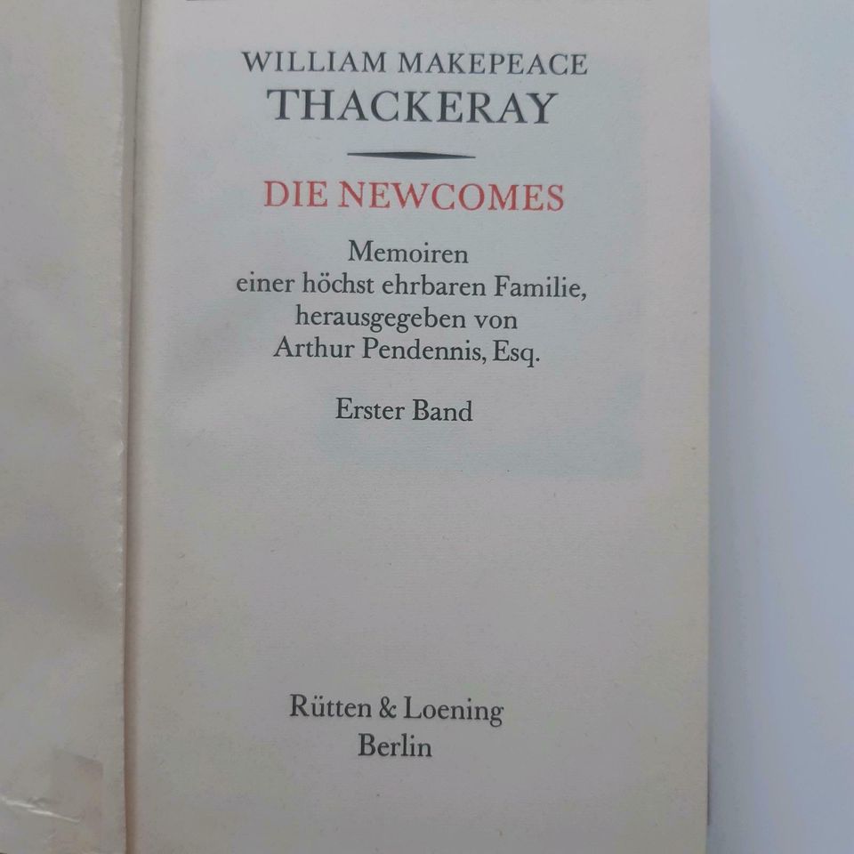 W.Makepeace Thackeray, Die Newcomes in Idstein