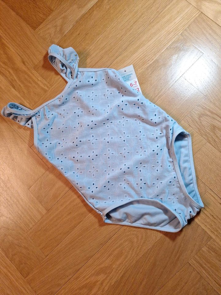 Gr 122 Badeanzug für 5,50€ OVP NEU hellblau Primark in Mansfeld