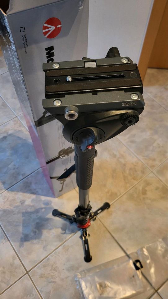 Manfrotto Video Monopod XPRO+, Kamera- und Videostativ mit Videok in Hillesheim am Rhein