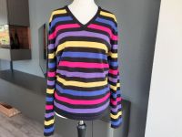 Pulunder Sweater Pullover bunt gestreift mit V-Ausschnitt Gr. L Dortmund - Brackel Vorschau