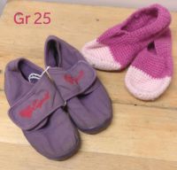 2Paar Gr 25: Hausschuhe handmade gestrickt rosa und Esprit lila Baden-Württemberg - Lichtenstein Vorschau