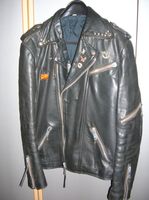 Motorradjacke Gr. 94 schwarz, Vintage, original aus den 70-ern Baden-Württemberg - Mannheim Vorschau