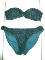 H&M Bikini Bandeau Neckholder grün/schwarz Größe 36 Bayern - Baunach Vorschau