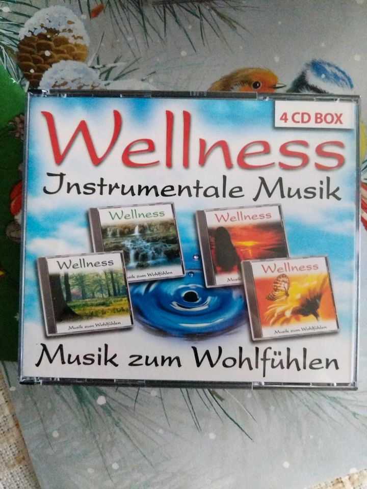 Wellness Entspannung instrumentale Musik 4 CD Box in Rosengarten