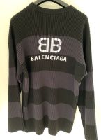 Balenciaga Pullover schwarz grau L Logo Rücken NEU UPE 1035€ top Baden-Württemberg - Leonberg Vorschau