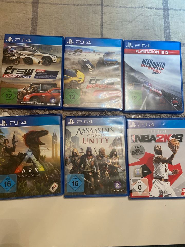 Ps4 Spiele, Ark, the Crew, NBA3K18, Need Speed, creed unity in Ahlerstedt