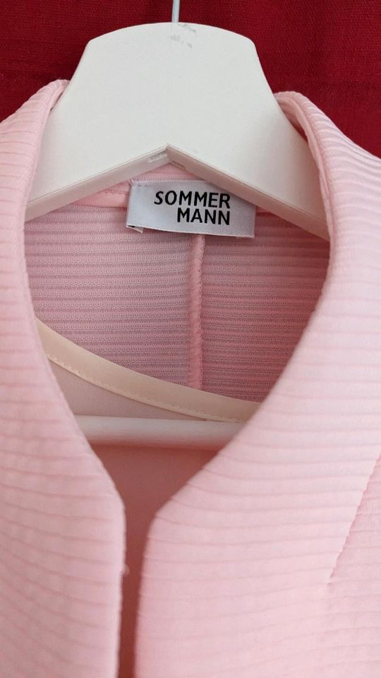 Kostüm Pliseerock Hemd Blazer rosa 38 Damen Sommermann in Rostock