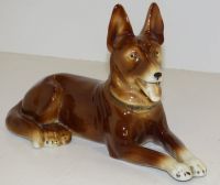 Hund Schäferhund Porzellan Figur Porzellanfabrik Heinz & Co Sachsen - Schwepnitz Vorschau