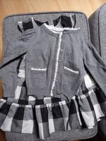 Kleid schwarz weiß mit Stirickjacke Gr. 98/104 Nordrhein-Westfalen - Hückelhoven Vorschau