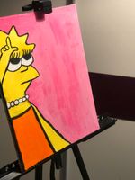 Lisa Simpsons Portrait / Eigene Handzeichnung / Simpsons Nordrhein-Westfalen - Mülheim (Ruhr) Vorschau