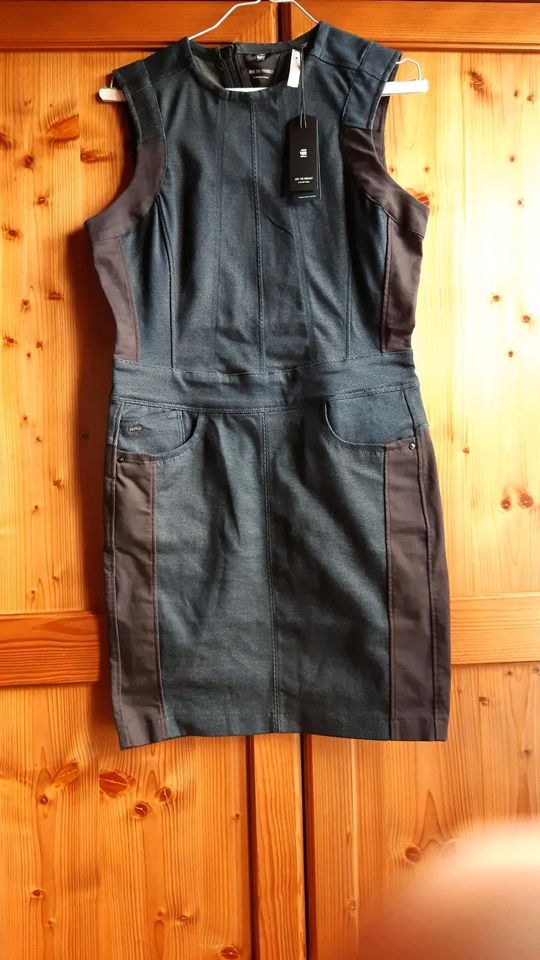 G Star Jeans Kleid M neu dkl. blau m. schwarz in Hirschaid