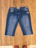 Jeans kurz dunkelblau Krone Glitzer e.d.i gr 40 L Brandenburg - Blankenfelde Vorschau