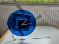 Uhr selbstgemachtes modernes Unikat blau silber Baden-Württemberg - Herbrechtingen Vorschau