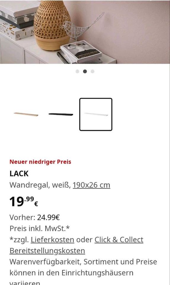 Wandregal ikea in Hannover