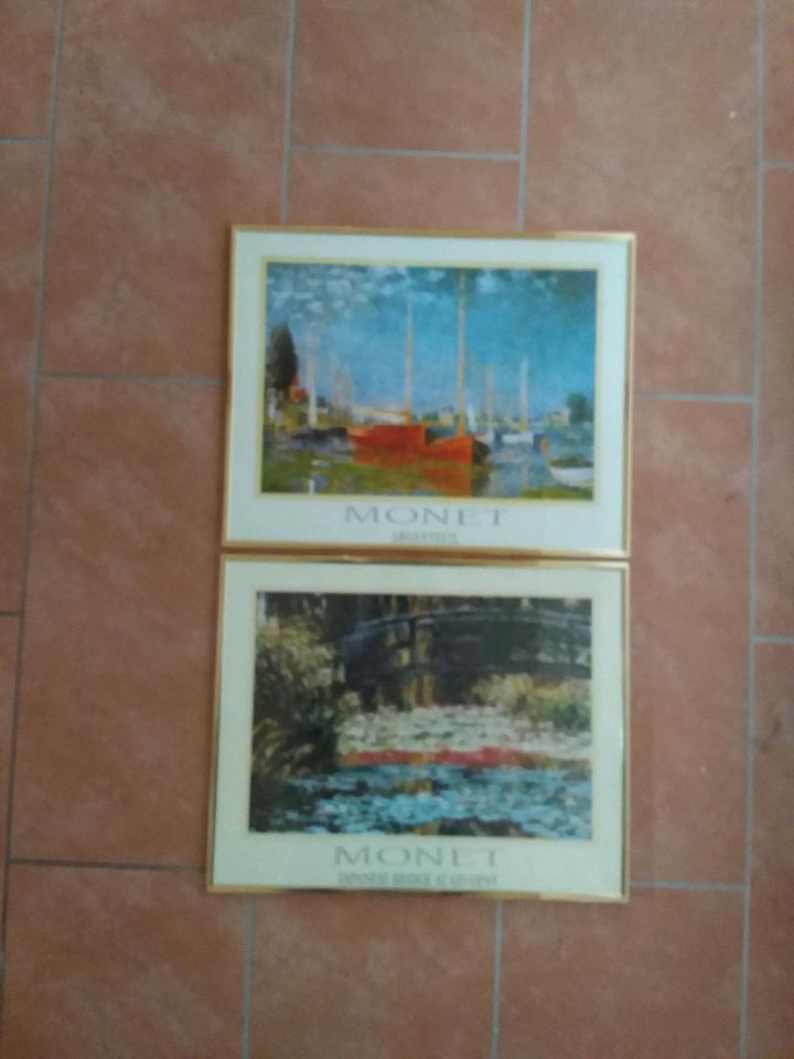 2er Set Bilder "Monet", gerahmt • ca. 40cm×52cm in Gifhorn