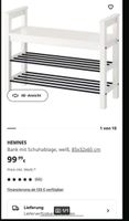 IKEA Schuhbank mit Ablage Weiß Kreis Pinneberg - Wedel Vorschau