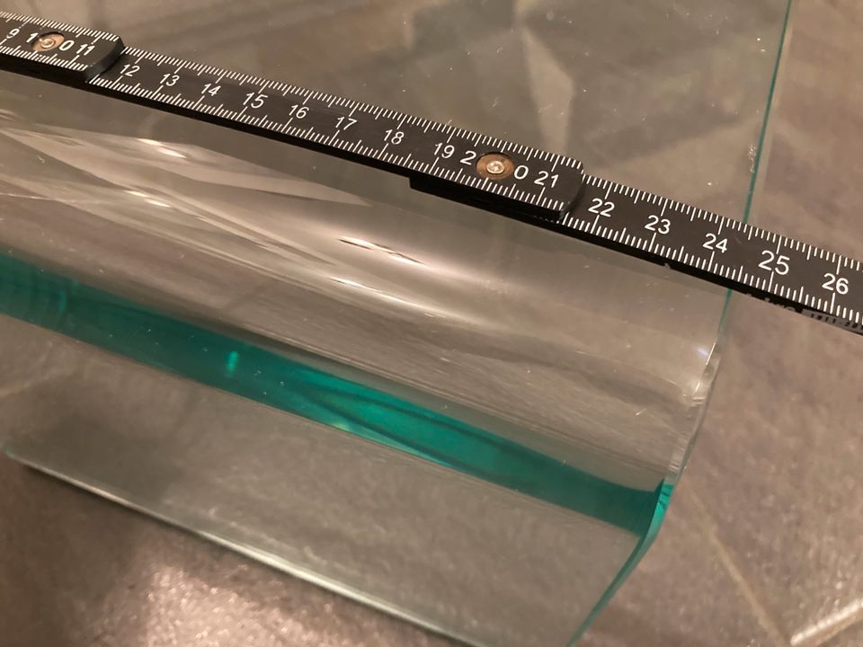 TV-Glasaufsatz Erhöhung für Fernehschrank aus Echtglas 90 cm in Nümbrecht