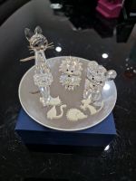 Swarovski Figuren "Katze, Igel, Maus auf Spiegelglas" Bayern - Bad Staffelstein Vorschau