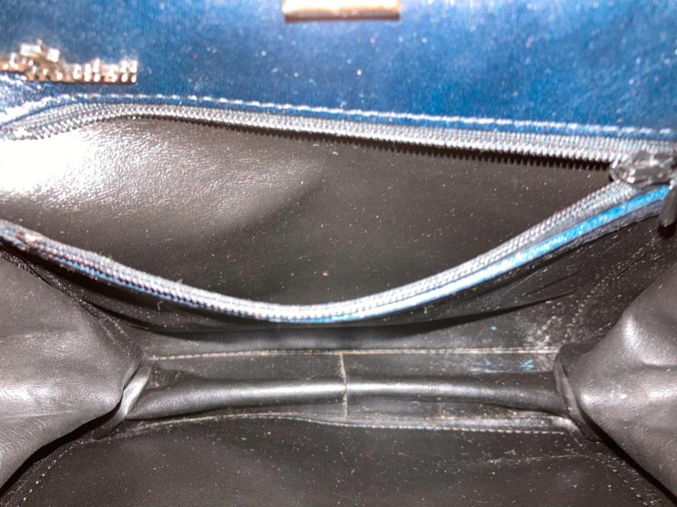 Handtasche von "Star Modell" Vintage dunkelblau NEU 70er Leder in Ingelheim am Rhein