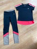 Sport Set Manguun Mädchen T-Shirt (164) Hose (152) blau/neon pink Schleswig-Holstein - Rieseby Vorschau