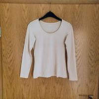esmara Shirt Basic langarm T-Shirt creme beige tailliert Gr. S 36 Bayern - Schweinfurt Vorschau