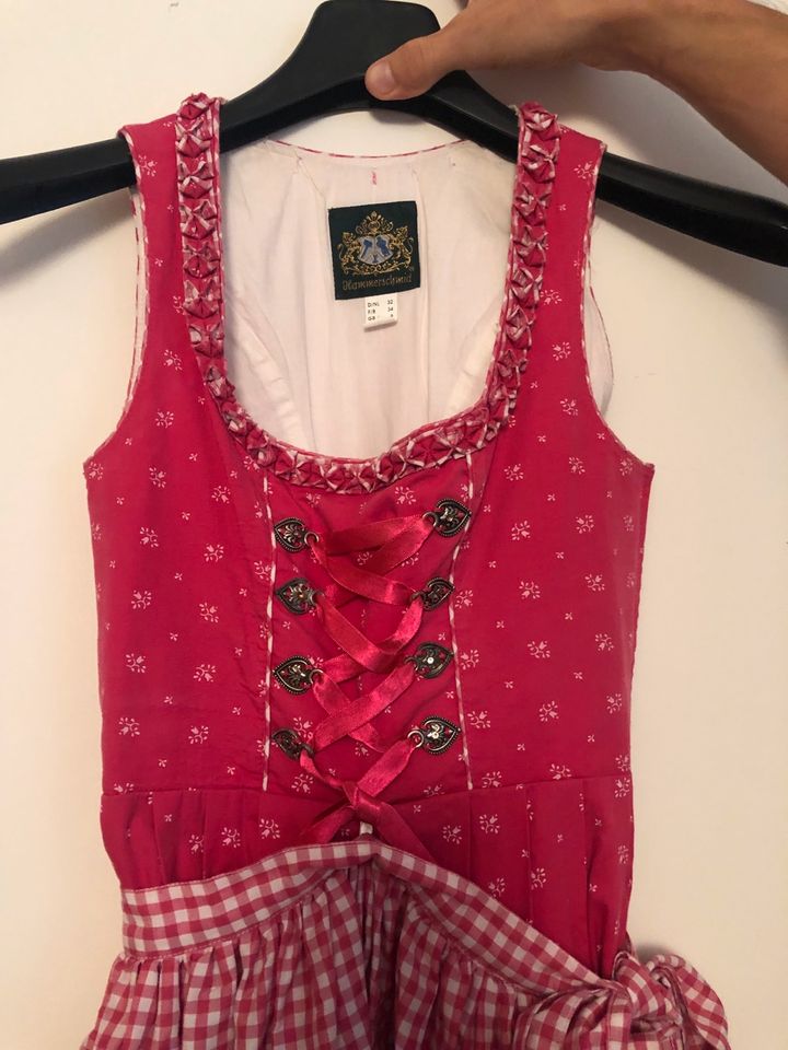 Hammerschmid Dirndl Damendirndl Kinderdirndl Größe 32 pink rosa in Maisach