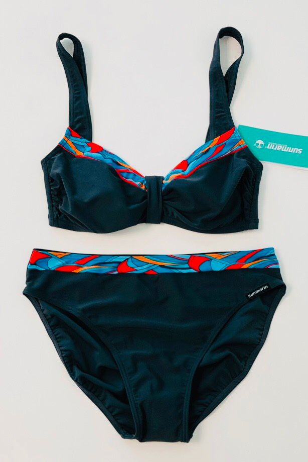 SUNMARIN  ⭐️Bikini mit kontrastfarbenem Bund Badeanzug Größe L; in Köln