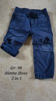 Dunkelblaue dünne Hose 2 in 1 Gr. 98 Sachsen - Frohburg Vorschau