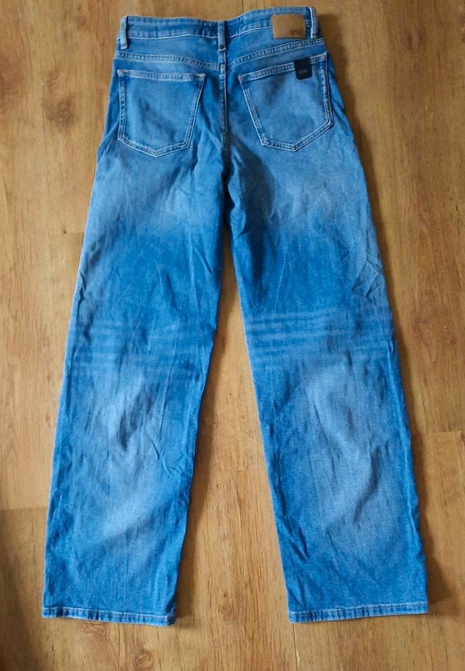 ❤️ DRYKORN Wide Leg Jeans W27 L32 high waist blau in Ochsenfurt