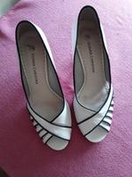 Pumps Weiß/Blau, Leder, Gr. 38 Bayern - Olching Vorschau