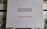 12 Aquarelle Willi Ulfig Universität Regensburg 1978 komplett! Bayern - Lappersdorf Vorschau