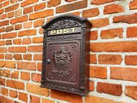 Nostalgischer Briefkasten "Post" Alu-Guss braun Postkasten *NEU* Niedersachsen - Jever Vorschau