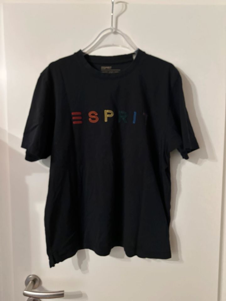 Esprit E-Sprit Tshirt Shirt T-Shirt Größe M schwarz in Nieder-Hilbersheim