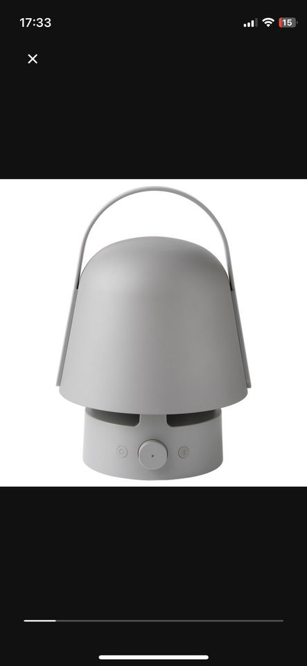 Lampe mit Bluetooth Grau Ikea VAPPEBY Neu in Großenkneten