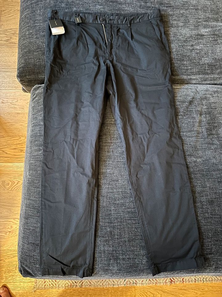 Massimo Dutti Chinohose aus Twill Relaxed-Fit Dunkelblau Gr. 44/L in Köln