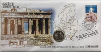 Numisbrief Münze + Briefmarke Griechenland Frankreich Berlin - Pankow Vorschau